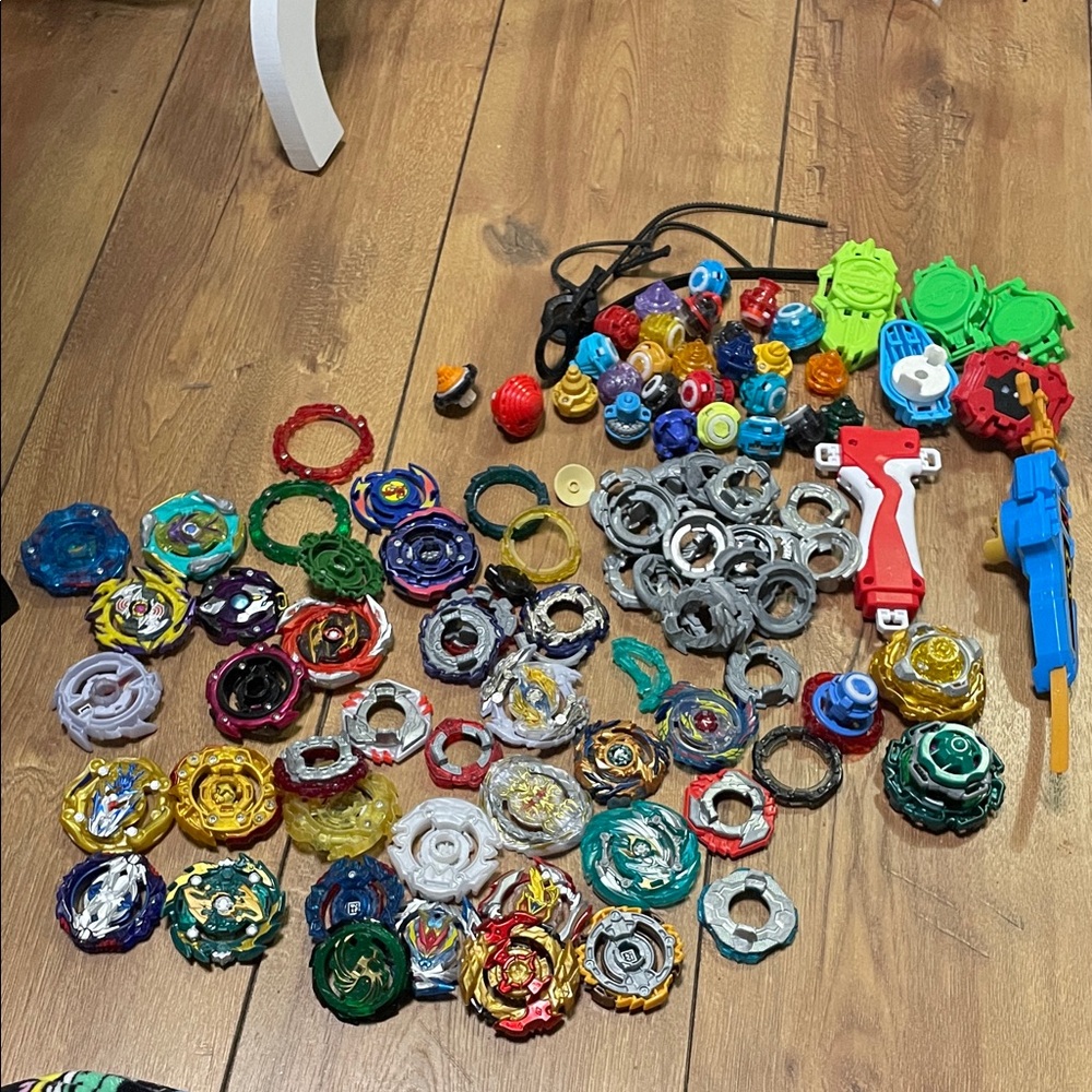Huge Colorful Spinning Battle Tops Set
